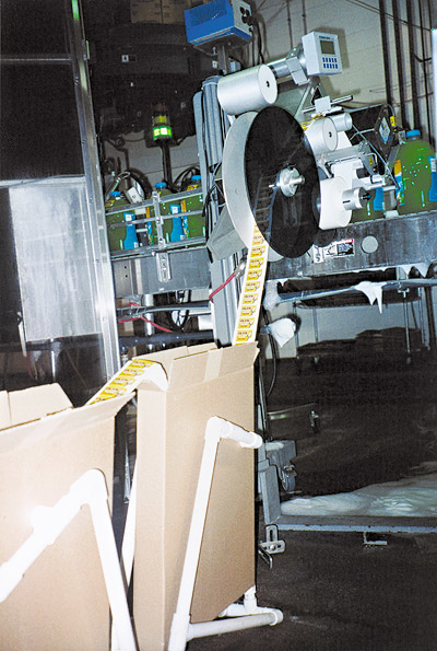 The last folded leaflet promotional label from one box was affixed to the leading label from the next box so that Cadbury could