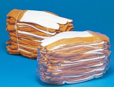 Brookville's protective new shrink-wrapped bundle (inset foreground) often makes a smaller unit than its twine-tied predecessor