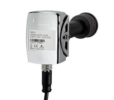 Carbocap measures and controls CO2 in incubators.