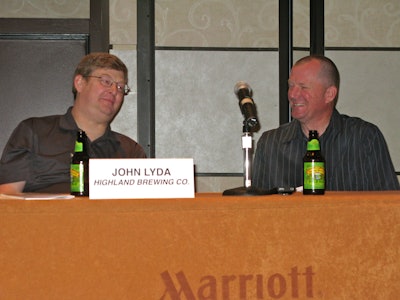 Representatives from two breweries at The Automation Conference 2014.