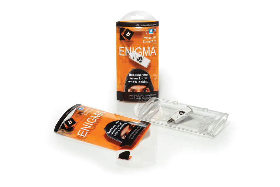 Enigma high-security thumb drive-sized encryption device