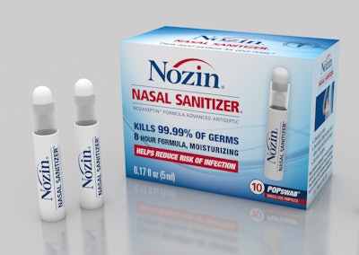 Global Life Technologies and James Alexander bring Nozin nasal sanitizer to market to reduce the risk of the spread of infection, without antibiotics.
