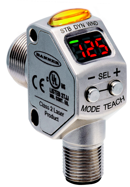 Laser Sensor Provides Background Supression Versatility From