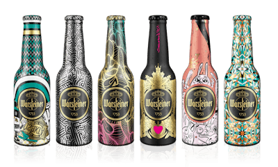 Contemporary art on award-winning bottles.