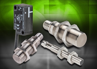 M-series cylindrical magnetic DC proximity sensors