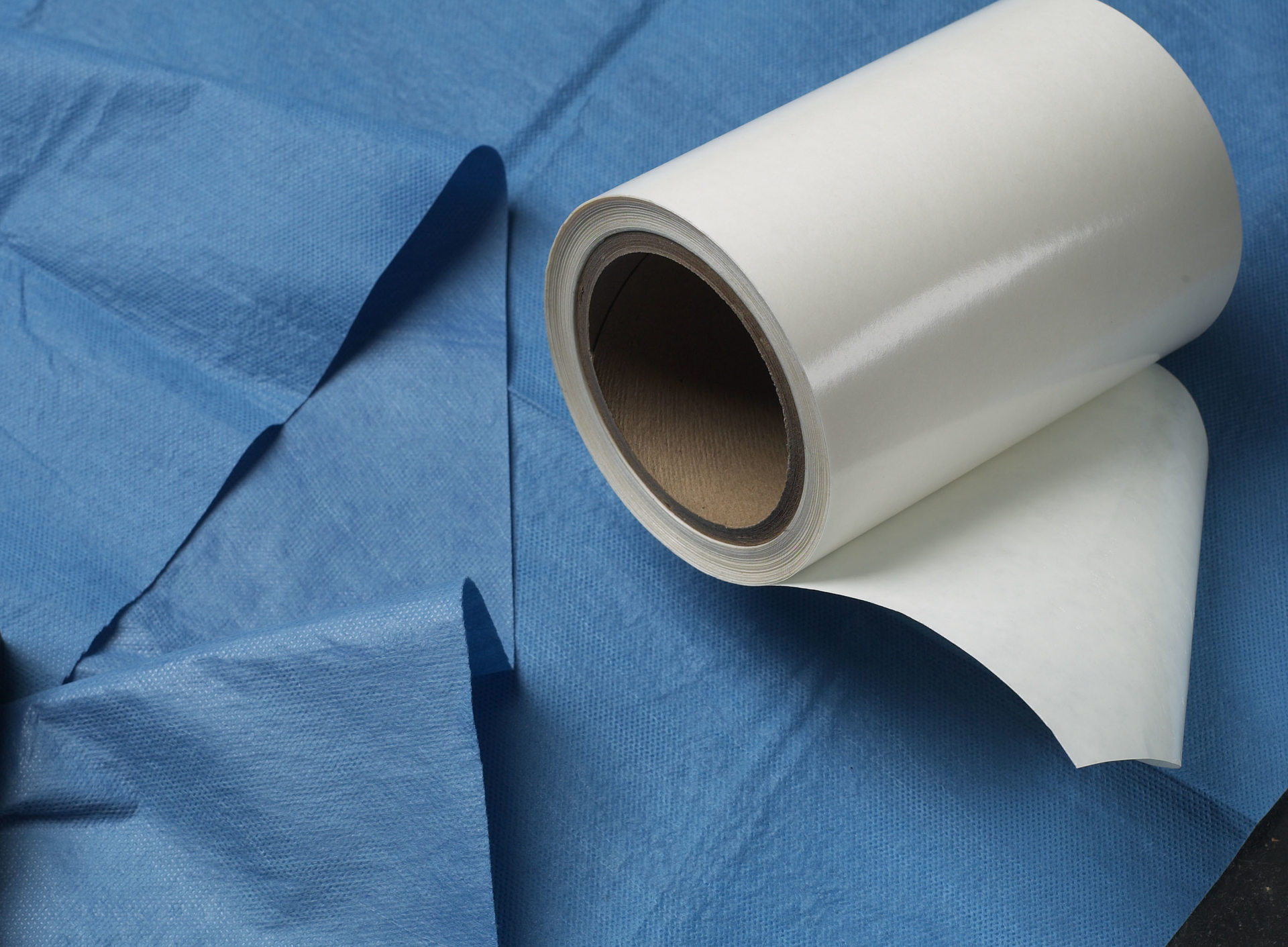 Mactac can be used for surgical drapes, as shown here.