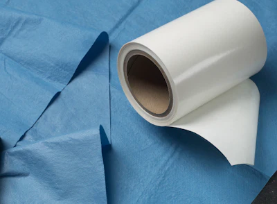 Mactac can be used for surgical drapes, as shown here.