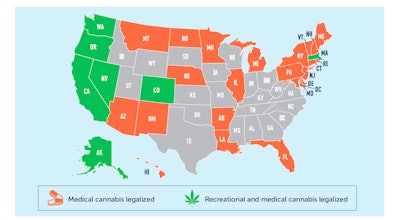 States that have legalized cannabis
