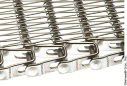 Conveyor belts withstand tensions up to 400 lb.