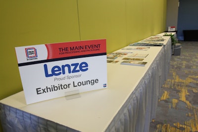 Exhibitor and Member Lounge Sponsor, Lenze Americas, Returns for Sixth Year