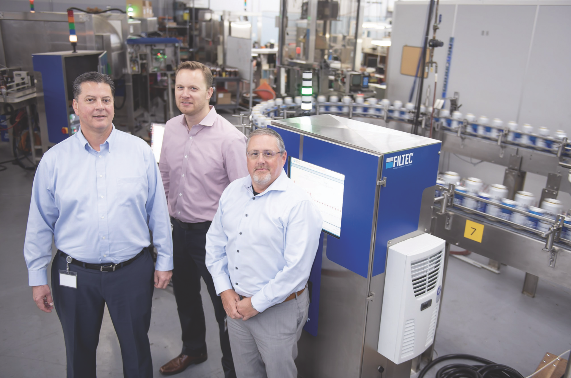 From left: Jim Kearbey, President and CEO, Christian Beck, Senior Product Manager, Scott McGinnis, Vice President of Global Sales and Marketing