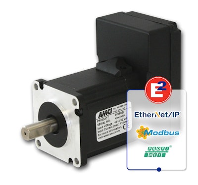 AMCI’s SV160E2 Integrated Servo Motor for both new machinery and retrofit applications.