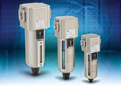 The Nitra pneumatic AC Series of coalescing air filters from AutomationDirect