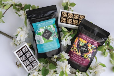 As they worked toward more permanent packaging, Garden Society incorporated child-resistant mylar bags.