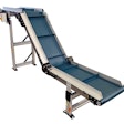Its sleek, narrow profile allows it to be positioned under machinery where other conveyors might not fit.