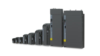 Siemens introduces Sinamics G120X drives, suited for use in pump, fan, and compressor applications in industries such as water/wastewater, building technology, and in industrial environments.