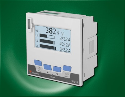 The WM15 is designed to be a Class 1 (kWh) 3-phase power analyzer which can be used for single, two and three phase systems, as well as wild-leg systems.