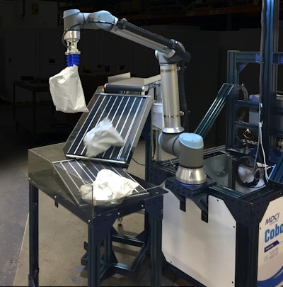 Delivering a ‘cobotic’ e-commerce handling solution, Universal Robots’ Quick Deployment Kit is a scalable solution for parcel induction, case packing, and goods-to-person tasks.