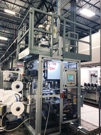 An ERP-connected HMI within each pack cell relates to operators real-time metrics and downtime event prevention information.