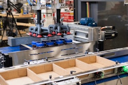 A feature at the Delkor booth during PACK EXPO Connects was a case packer having remarkable versatility.