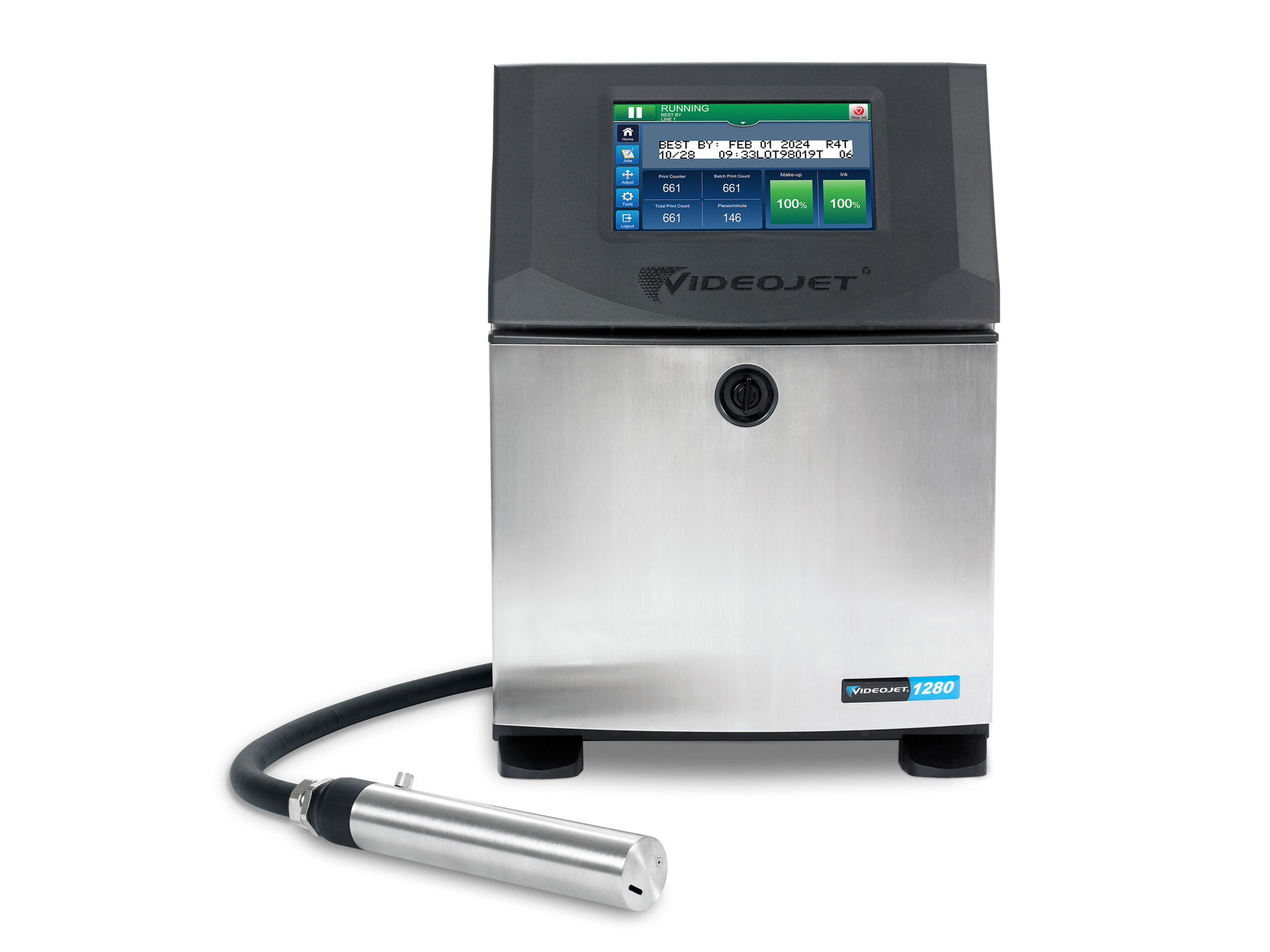 The Videojet 1280 Continuous Ink-Jet Printer