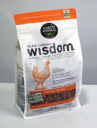 The gusseted stand-up bags are made of sugarcane-based I’m green PE biopolymer.