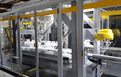 ESS Technologies supplied three Model VC30 cartoners to create a complete COVID-19 test kit packaging line.