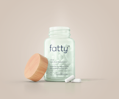 This elegant, silkscreen-printed durable glass bottle with bamboo closure doesn’t need to be hidden away in a medicine cabinet with your other white HDPE pill bottles. It’s worthy of display.