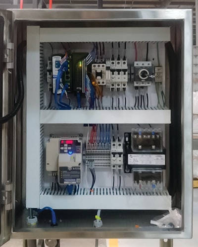 NACI manufactured several of these VFD control panels for local conveyor control using Opto 22’s groov RIO.