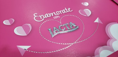 The press installed at S.A.C.I.A.G. is used on a variety of paperboard packages such as this one for chocolate.