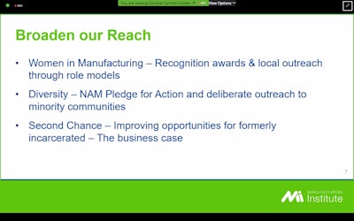 The workspace still struggles to have a diverse workforce at times, and MI and NAM are committed to improving this issue.