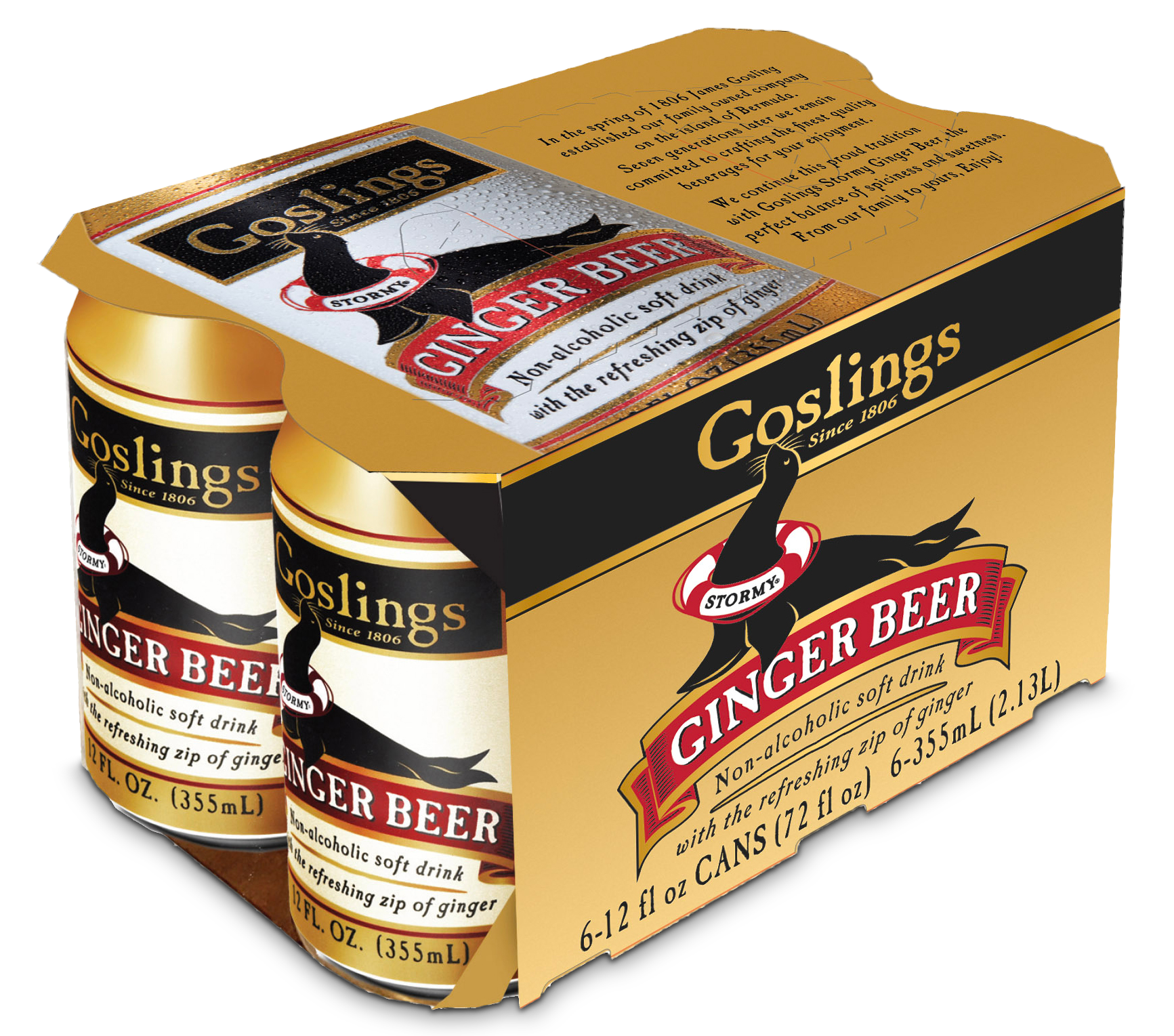 This gusseted wraparound carton format is favored by some retailers over traditional plastic can handle formats.