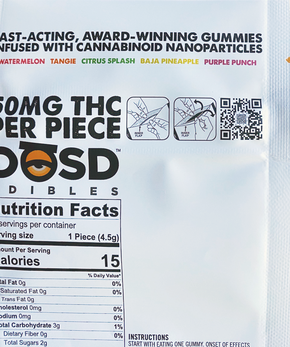 When consumers scan the unique QR code on the back of the pouch, not only do they get verification that the package is authentic, they also get customized messaging.