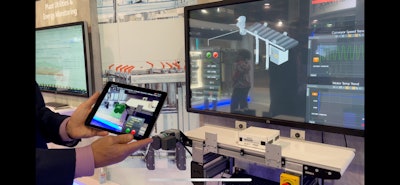 The augmented reality option which runs on Emerson's Movicon SCADA platform allows operators to control and troubleshoot the machines from an iPad.