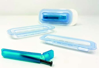 Custom medical package from Placon, a WorldStar winner, protects product sterility and handles easily yet meets all operating room protocols.