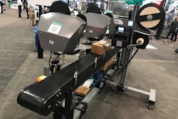 ID Technology's Model 258 print & apply label applicator with CrossMerge™ technology.