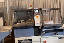 The Fusion L-bar series automatic wrapper for e-commerce applications operates at medium speed.