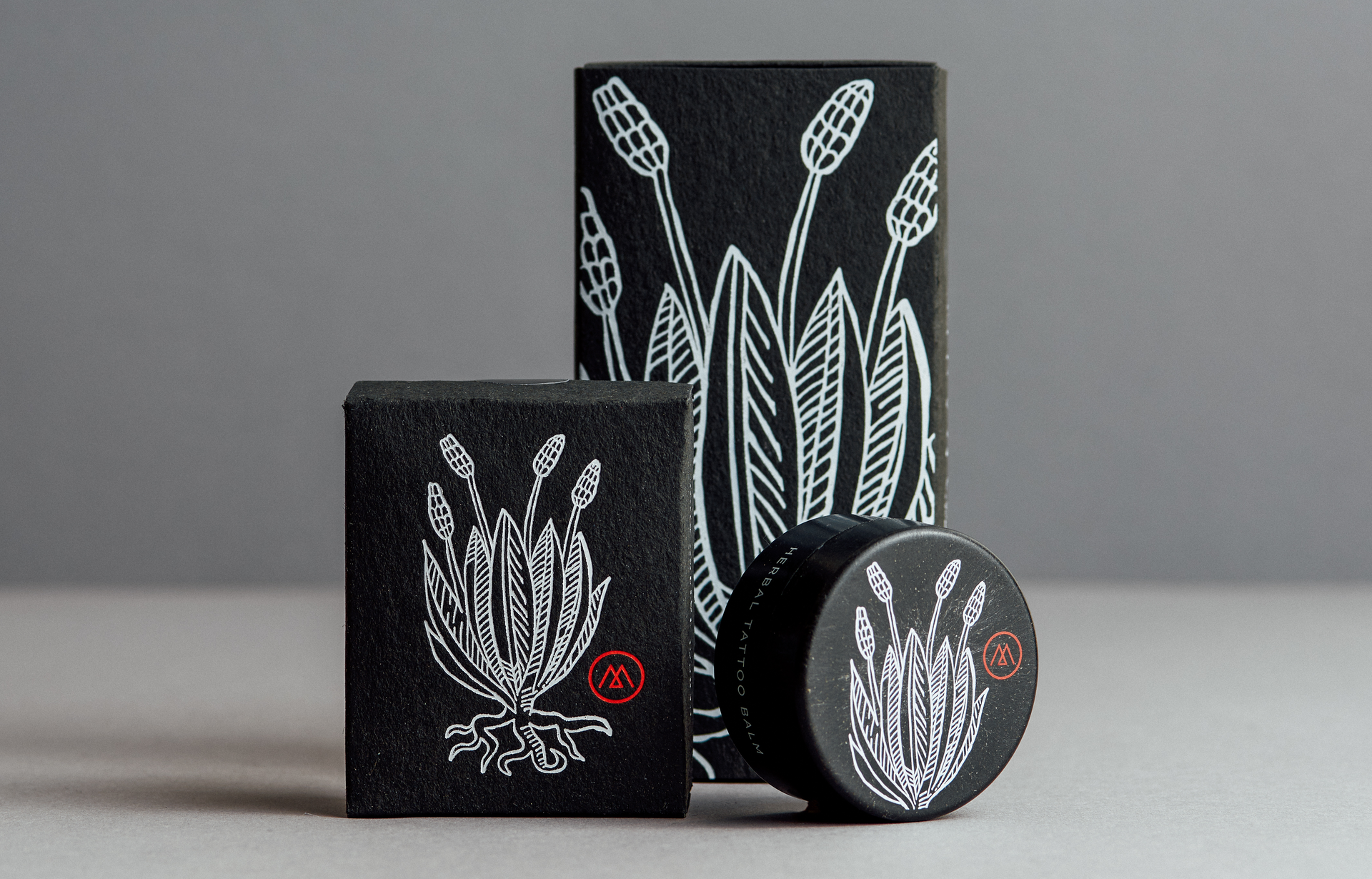 For its Herbal Tattoo Series products, the brand chose industrially compostable Sulapac Nordic Collection by Quadpack.