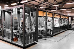 Unilogo Robotics’ Cleanline packaging system targets liquid product CPGs in industries like cosmetics, pharmaceuticals, and household cleaners and chemicals.