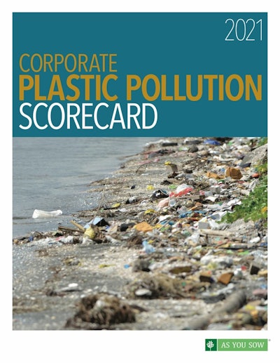 As You Sow’s comprehensive report evaluates 50 of the largest consumer-facing companies in North America against 44 metrics divided among six pillars of corporate responsibility on plastic packaging.