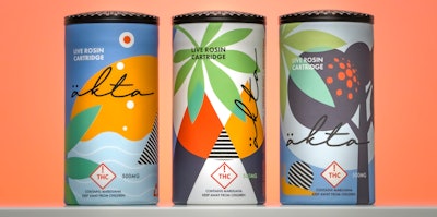 Äkta recently launched its one of its live-rosin cannabis products in a recyclable, compostable paper tube.