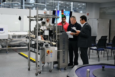 The V31 vision machine in the onsite Applications Center.