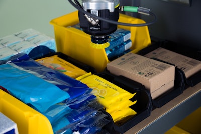 The MX suction cup from Piab can work across an array of solutions, such as bin picking, order fulfillment, box depalletizing, and order sorting.