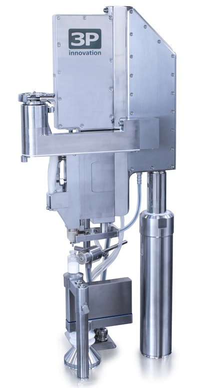 3P innovations’ R500/R1000 capsule filling system integrates Stäubli’s smallest six-axis robot, the TX2-40 with a Stericlean design.