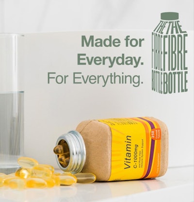 Cullen's paper bottle for dry goods.