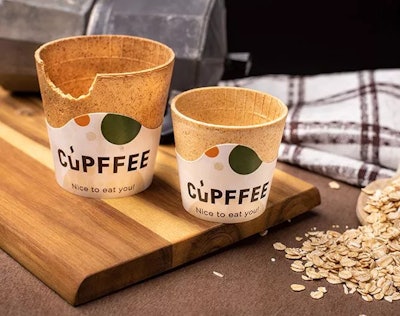 Cupffee edible coffee cups