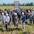 Hamrick Packaging's 2021 groundbreaking ceremony for its new 65,000 sq. ft. manufacturing facility.