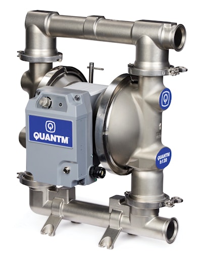 Graco’s Quantm all-electric diaphragm pumps have smarter controls, making them suited for condition monitoring.