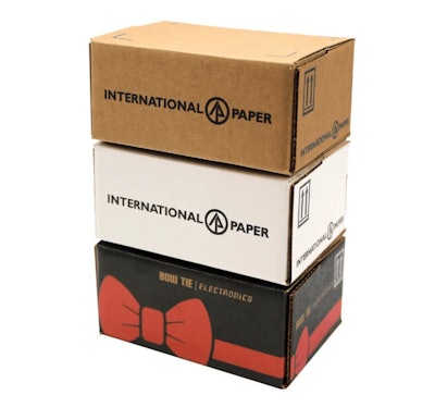 International Paper's Bow Tie Shipper boxes.