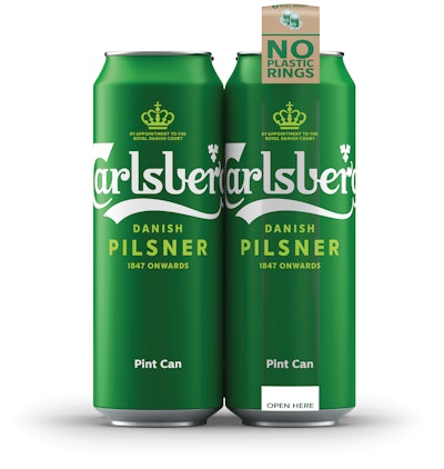 Getting the adhesive formulation right was one of the challenges that had to be met as Carlsberg optimized this snap-pack format.